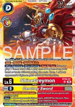 ShineGreymon / GeoGrey Sword (ST24-07) Immagine principale del prodotto