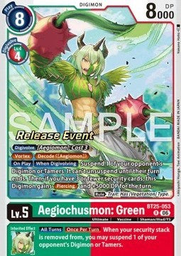 Aegiochusmon: Green (BT25-053) Immagine principale del prodotto