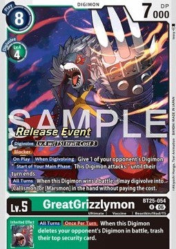 GreatGrizzlymon (BT25-054)