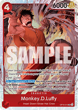 Monkey.D.Luffy (OP16-015) (V.1) Immagine principale del prodotto