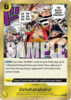 Zehahahahaha! (OP16-116) (V.1) Immagine principale del prodotto