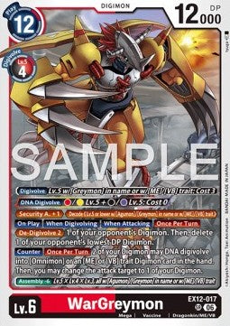 WarGreymon (EX12-017) (V.1) Immagine principale del prodotto
