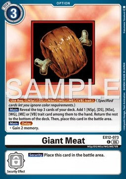 Giant Meat (EX12-073) (V.1) Immagine principale del prodotto