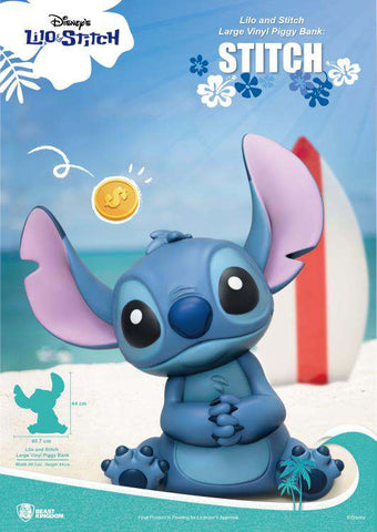 Stitch Large Vinyl Piggy Bank