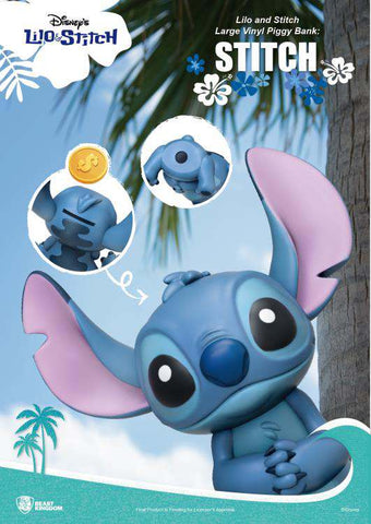 Stitch Large Vinyl Piggy Bank