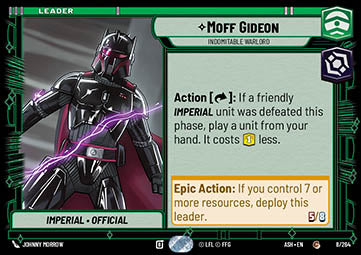 Moff Gideon, Indomitable Warlord