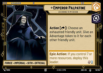 Emperor Palpatine, According to My Design