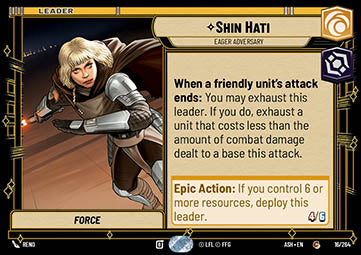 Shin Hati, Eager Adversary