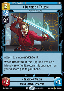 Blade of Talzin, A Gift of Shadows