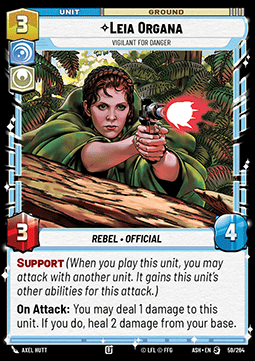 Leia Organa, Vigilant for Danger
