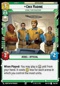 Crix Madine, Strike Team Strategist