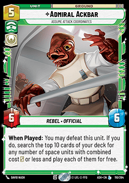 Admiral Ackbar, Assume Attack Coordinates Immagine principale del prodotto