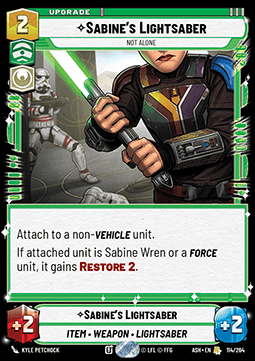 Sabine's Lightsaber, Not Alone Immagine principale del prodotto