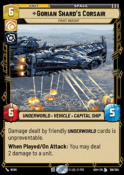 Gorian Shard's Corsair, Pirate Warship
