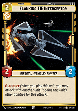 Flanking TIE Interceptor