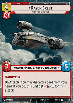 Razor Crest, Outfitted Armament (V.1)