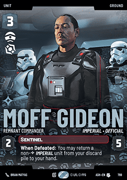 Moff Gideon, Remnant Commander (V.3) Immagine principale del prodotto