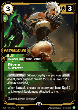 Riven, Shattered (V.1 - Rare) Immagine principale del prodotto