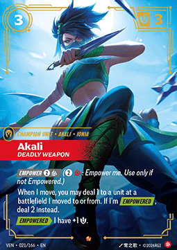 Akali, Deadly Weapon (V.1 - Epic) Immagine principale del prodotto