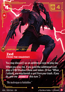Zed, From the Shadows (V.1 - Epic) Immagine principale del prodotto