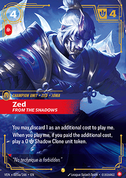 Zed, From the Shadows (V.2 - Showcase) Immagine principale del prodotto