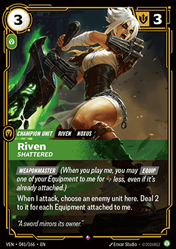 Riven, Shattered (V.1 - Rare) Immagine principale del prodotto
