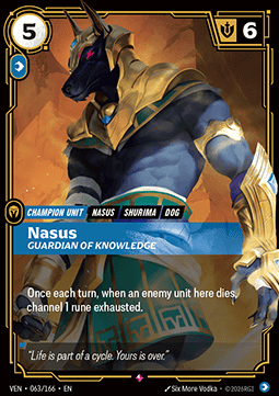 Nasus, Guardian of Knowledge (V.1 - Rare) Immagine principale del prodotto