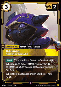 Kennen, Keeper of Balance (V.1 - Rare) Immagine principale del prodotto