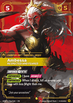 Ambessa, Respected and Feared (V.2 - Showcase) Immagine principale del prodotto