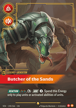 Renekton, Butcher of the Sands (V.2 - Showcase) Immagine principale del prodotto