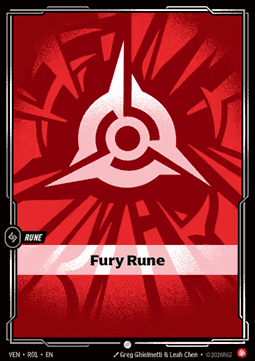 Fury Rune (V.1 - Common) Immagine principale del prodotto