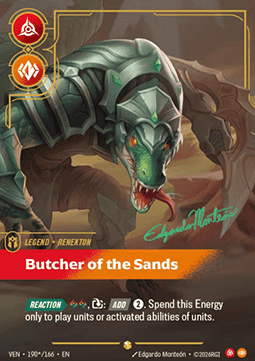 Renekton, Butcher of the Sands (V.3 - Signed Showcase) Immagine principale del prodotto