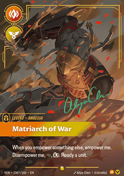 Ambessa, Matriarch of War (V.3 - Signed Showcase) Immagine principale del prodotto