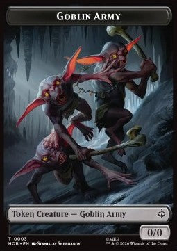 Goblin Army Token (B 0/0) // Wolf Token (G 2/2) Immagine principale del prodotto