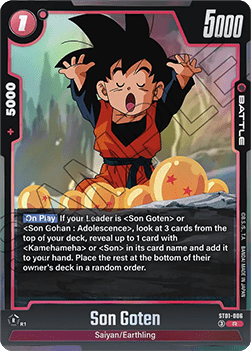 Son Goten (ST01-006) [Fusion World] (V.1 - Rare)