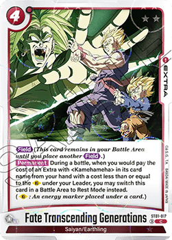 Fate Transcending Generations (ST01-017) [Fusion World] (V.2 - Common) Immagine principale del prodotto
