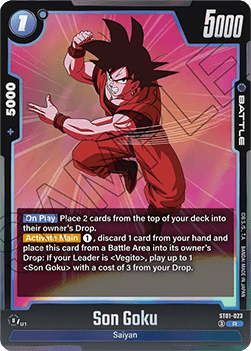 Son Goku (ST01-023) [Fusion World] (V.1 - Rare) Immagine principale del prodotto