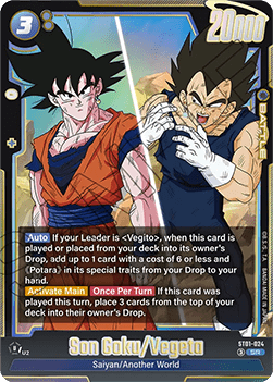 Son Goku/Vegeta (ST01-024) [Fusion World] (V.1 - Super Rare)
