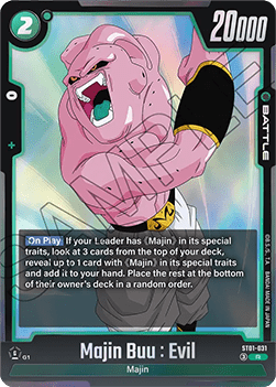 Majin Buu : Evil (ST01-031) [Fusion World] (V.1 - Rare)