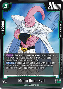 Majin Buu : Evil (ST01-033) [Fusion World] (V.1 - Common)