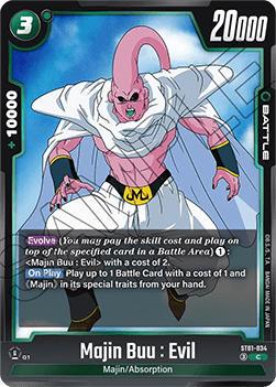 Majin Buu : Evil (ST01-034) [Fusion World] (V.1 - Common) Immagine principale del prodotto