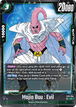 Majin Buu : Evil (ST01-034) [Fusion World] (V.2 - Common)