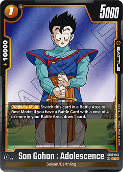 Son Gohan : Adolescence (ST01-045) [Fusion World] (V.1 - Common) Immagine principale del prodotto