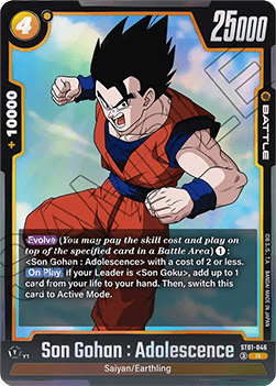 Son Gohan : Adolescence (ST01-046) [Fusion World] (V.1 - Rare) Immagine principale del prodotto