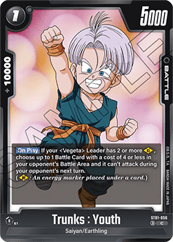 Trunks : Youth (ST01-056) [Fusion World] (V.1 - Common) Immagine principale del prodotto