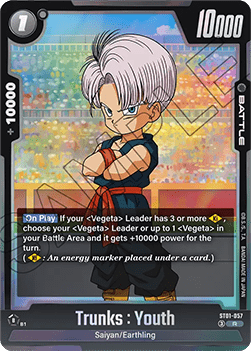 Trunks : Youth (ST01-057) [Fusion World] (V.1 - Rare) Immagine principale del prodotto