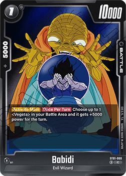 Babidi (ST01-060) [Fusion World] (V.1 - Common) Immagine principale del prodotto