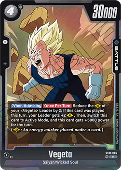 Vegeta (ST01-065) [Fusion World] (V.1 - Rare)
