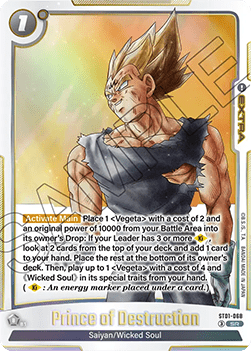 Prince of Destruction (ST01-068) [Fusion World] (V.1 - Super Rare) Immagine principale del prodotto