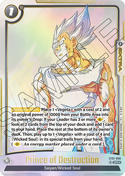 Prince of Destruction (ST01-068) [Fusion World] (V.2 - Alternate Art) Immagine principale del prodotto
